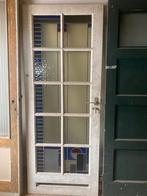 2 oude deuren: Unieke oude deur glas in lood en oude paneel, Glas, Minder dan 80 cm, Minder dan 200 cm, Gebruikt