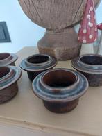 Antiek porsgrund servies 5x eierdop, Ophalen