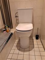 ALS NIEUW ! wit toilet wc met reservoir en bril, Toilet, Zo goed als nieuw, Ophalen