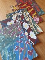 Botanische ansichtkaarten set van 5, Ophalen of Verzenden, 1980 tot heden, Ongelopen, Natuur