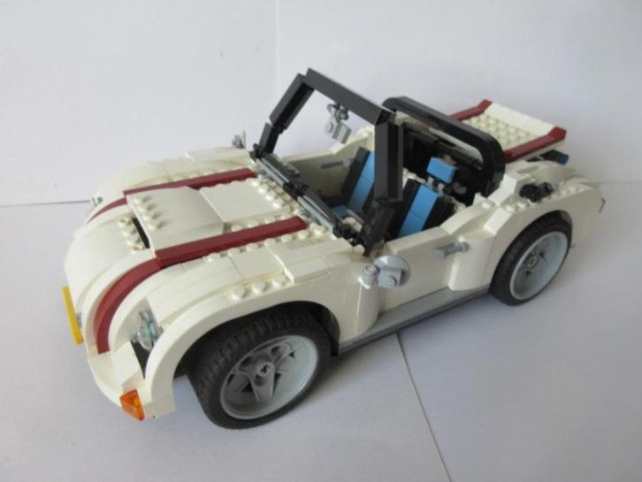 4993, Witte sportwagen. Verzenden is mogelijk., Kinderen en Baby's, Speelgoed | Duplo en Lego, Zo goed als nieuw, Lego, Complete set