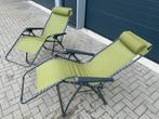 Ligstoel | Camping stoel (2 stuks), Tuin en Terras, Ligbedden, Ophalen, Zo goed als nieuw, Aluminium