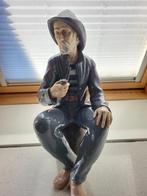 LLADRO by NAO Visser / Zeeman zittend met pijp...., Antiek en Kunst, Ophalen