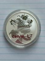 1 oz zilveren munt 2022 Street Fighter – CHUN-LI, Ophalen of Verzenden, Zilver