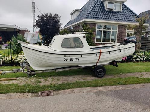 Orkney longliner 16, Watersport en Boten, Vis- en Consoleboten, Zo goed als nieuw, 10 tot 30 pk, 3 tot 6 meter, Benzine, Buitenboordmotor