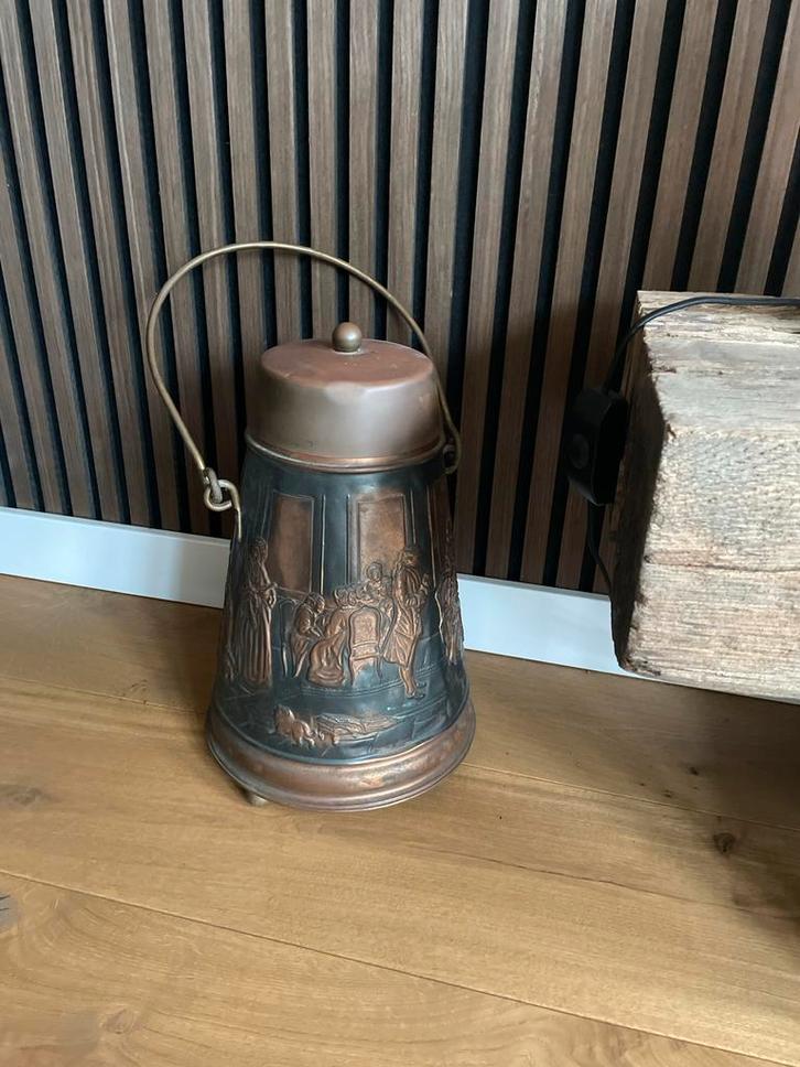 Koperen Kolenkit / Palletkorrel Emmer - Puntgaaf!, Huis en Inrichting, Woonaccessoires | Overige, Zo goed als nieuw, Ophalen of Verzenden