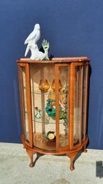 Vintage Queen ann vitrine kastje, kast, vitrinekast brocante, Huis en Inrichting, Ophalen, Gebruikt, Brocante vintage queen ann landelijk