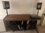 DIY DJ Booth / Vinyl Meubel met Massief Houten Blad, Ophalen, Zo goed als nieuw, Overige merken