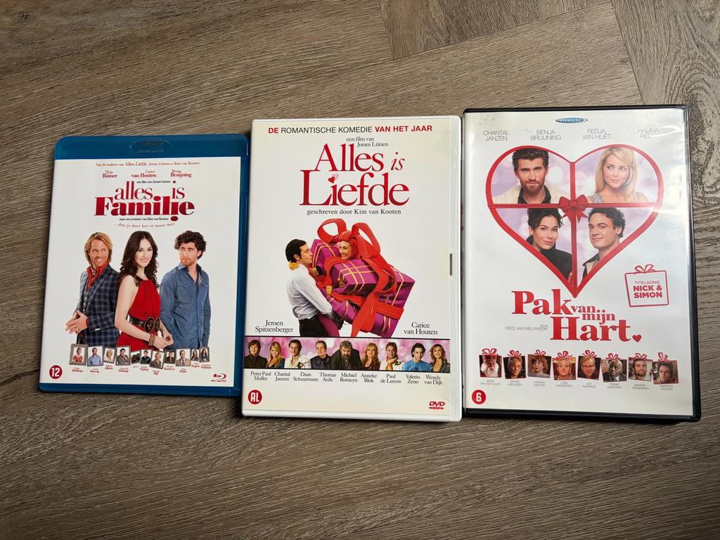 3 romantische DVD’s/Blu-Ray, Gebruikt, Ophalen of Verzenden, Komedie, Vanaf 6 jaar