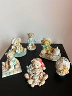 6 Cherished Teddies Beeldjes samem 30,-, Ophalen of Verzenden, Gebruikt, Beeldje, Cherished Teddies