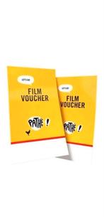2x pathé voucher vouchers kaartjes bioscoop film cinema, Twee personen, Overige soorten