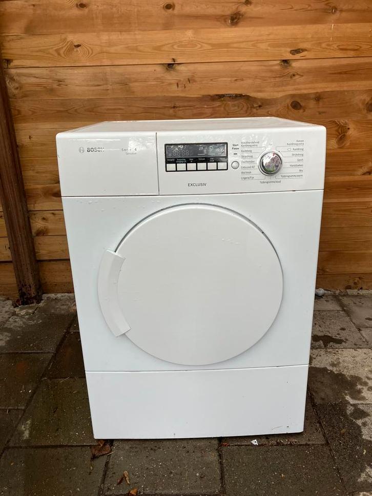 Goede Bosch wasdroger - goede staat! Snel ophalen, Witgoed en Apparatuur, Wasdrogers, Gebruikt, Condens, Voorlader, 6 tot 8 kg