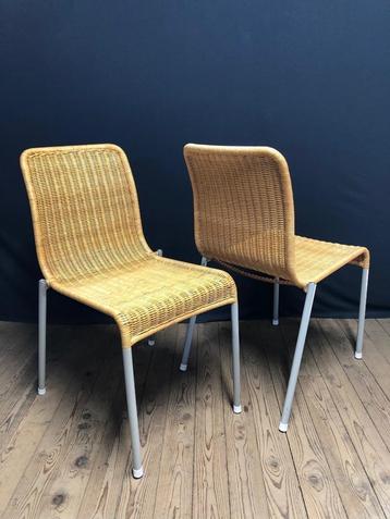 Vintage Driade Alchemilla design stoelen rotan beschikbaar voor biedingen