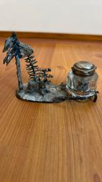 Antiek Inktpot inktpotje pot inkt, Ophalen of Verzenden, Zilver