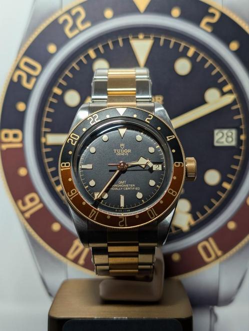 Tudor black bay GMT 2024 goud/staal, Sieraden, Tassen en Uiterlijk, Horloges | Heren, Zo goed als nieuw, Overige merken, Goud