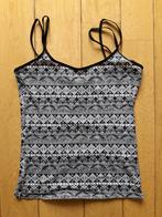 top / hemd , mt 36 , kleur zwart / wit, Zwart, Ophalen of Verzenden, Zo goed als nieuw, Maat 36 (S)