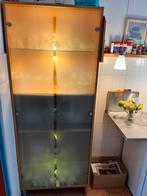 Vitrinekast met licht, Huis en Inrichting, Ophalen, 50 tot 100 cm, Zo goed als nieuw, 150 tot 200 cm
