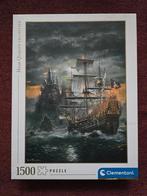 Clementoni Puzzel - Piratenschip - Pirate Ship 1500 stukjes, Ophalen of Verzenden, 500 t/m 1500 stukjes, Zo goed als nieuw