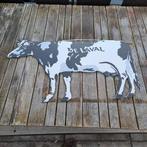 De Laval emaille reclamebord koe, Ophalen of Verzenden, Gebruikt, Reclamebord