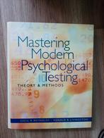 Mastering Modern Psychological Testing - Reynolds, Boeken, Ophalen of Verzenden, Zo goed als nieuw, WO, Cecil R. Reynolds, Ronald B. Livingston