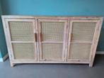 Webbing Dressoir Bandung - 120cm, Huis en Inrichting, Kasten | Dressoirs, Ophalen, 100 tot 150 cm, Bohemian, 25 tot 50 cm