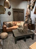 Landelijk industrieel vintage bank tafel stoelen deur poort, Ophalen of Verzenden