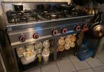6 pits gasfornuis met rvs onderstel, Ophalen, Gebruikt