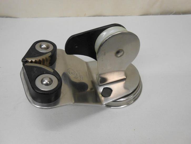 Grootschootblok klem, voetblok, 1-schijfs, tot 13 mm lijn, Watersport en Boten, Accessoires en Onderhoud, Gebruikt, Lijn of Blok