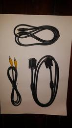 VGA, HDMI, S-video en gele tulp kabels  15 stuks VGA kabels, Computers en Software, Pc- en Netwerkkabels, Ophalen of Verzenden