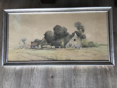 J . van  de Venne. Aquarel., Antiek en Kunst, Kunst | Schilderijen | Klassiek, Ophalen of Verzenden