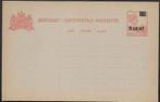 Ned. Indië briefkaart 42 grijs karton 5 cent op12½ cent., Ophalen of Verzenden, Briefkaart