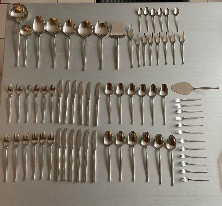 Vintage Gero Zilduro 730 Romanti 67 bestekonderdelen, Antiek en Kunst, Antiek | Bestek, Ophalen of Verzenden