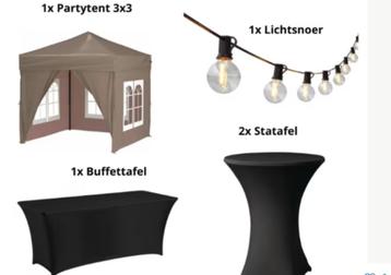 te huur: partytent feestpakket beschikbaar voor biedingen