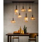 Lucide Moloto Hanglamp Amber 150x30cm, Ophalen, Zo goed als nieuw, Glas, Minder dan 50 cm