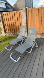 Ligbed / Ligstoel Antraciet NIEUW! Sla nu je slag!, Ophalen of Verzenden, Zo goed als nieuw, Aluminium, Verstelbaar