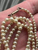 Oud parelsnoer met gouden sluiting, Sieraden, Tassen en Uiterlijk, Antieke sieraden, Verzenden, Goud