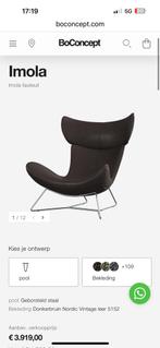 Boconcept fauteuil, Huis en Inrichting, Fauteuils, Ophalen of Verzenden, Zo goed als nieuw, 75 tot 100 cm, Leer