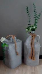 Oude Oliekan & Veldfles Decoratie, Overige materialen, Gebruikt, Overige kleuren, Ophalen of Verzenden