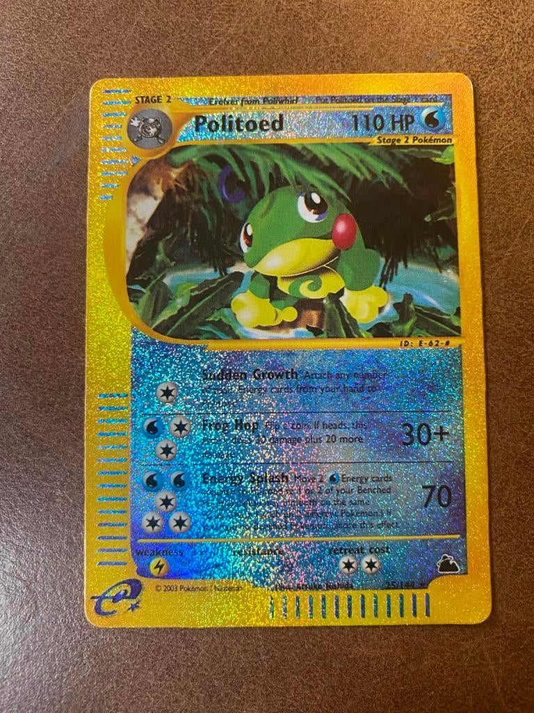Politoed Reverse Holo 25/144 Pokemon Kaart, Ophalen of Verzenden, Gebruikt, Losse kaart, Foil