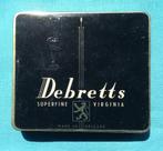 NEDERLANDS SIGARETTEN BLIKJE DEBRETTS SUPERFINE VIRGINIA, Verzamelen, Verzenden, Gebruikt, Tabaksdoos of Verpakking