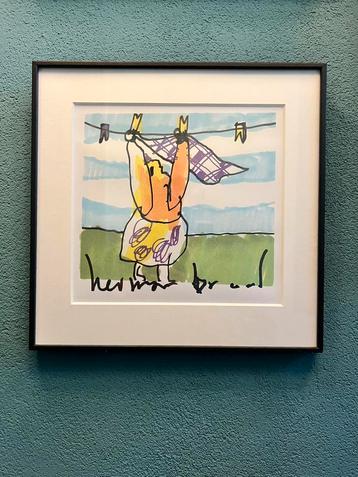 Litho “Wasvrouw” van Herman Brood Top! beschikbaar voor biedingen