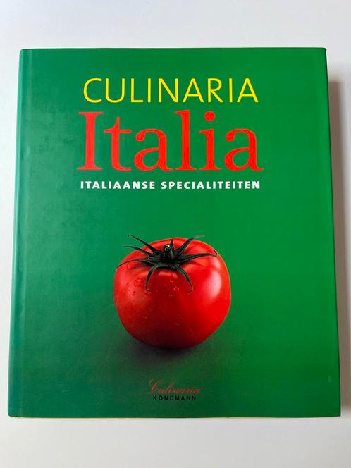 Culinaria Italia Kookboek, Boeken, Kookboeken, Gelezen, Voorgerechten en Soepen, Hoofdgerechten, Tapas, Hapjes en Dim Sum, Taart, Gebak en Desserts
