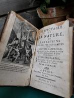 Antiek boek 1714 spectacle vd natuur vol gravures! Miekje's, Antiek en Kunst, Antiek | Boeken en Bijbels, Ophalen of Verzenden