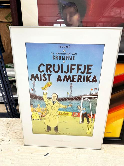 Kuifje joost veerkamp, Verzamelen, Posters, Zo goed als nieuw, Overige onderwerpen, A1 t/m A3, Rechthoekig Staand, Ophalen