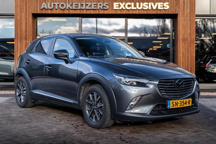 Mazda CX-3 2.0 SkyActiv-G 120 GT-M Leer stoelverwarming Navi, Auto's, Mazda, Bedrijf, Te koop, CX-3, ABS, Achteruitrijcamera, Adaptive Cruise Control