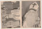 2 oude fotokaarten met Sinterklaas, Gebruikt, Verzenden, Foto, 1940 tot 1960