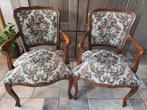 Twee Louis XV stijl fauteuils., Antiek en Kunst, Ophalen of Verzenden