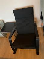 IKEA Poang Schommelstoel - Zwart - Zo goed als nieuw, Huis en Inrichting, Ophalen, Zwart, Zo goed als nieuw, Eén