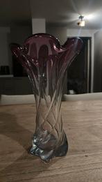Prachtige murano vaas wit paars, Ophalen of Verzenden