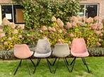 4 dutch bone design eettafel kuipstoelen, Huis en Inrichting, Stoelen, Gebruikt, Ophalen of Verzenden, Metaal, Vier